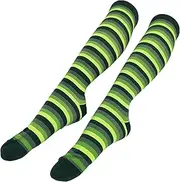 [BaHoki Essentials] St. Patrick's Day Socks - Knee High Irish Green - Shamrock and Clover Socks