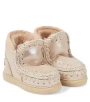 [Mou Kids] Mou Kids Glitter metallic leather boots UK 2 metallic