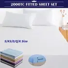 2000TC Soft Bed Fitted Sheet Set Single/King Single/Double/Queen/King(No Flat)