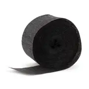 Crepe Streamer Black