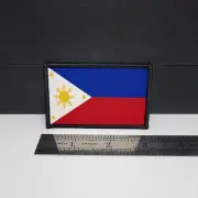 Philippines Flag Morale Patch Custom Tactical patch 2x3 inch Filipino Patch