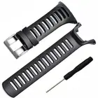 Black Soft Rubber Replacement Watch Band Strap For SUUNTO Ambit 3 PEAK/Ambit 2/1