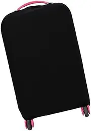 [DEARMAMY] Suitcase Dust Cover for 22-24 Inches Luggage Cases Luggage Bag Protector Full Stretch Suitcase Cover Black