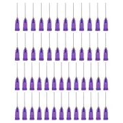 100 Pcs 0.5" 21G Blunt Tip Dispensing Needles Purple