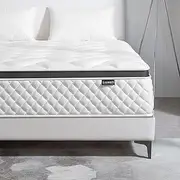 Deegari Queen Mattress,14 Inch Queen Size Mattress in a Box,Gel Memory Foam and Innerspring Hybrid Mattresses with Individual Pocket Spring for Motion Isolation,Pressure Relief,Medium Firm Feel