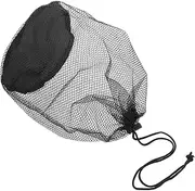 Healeved Large Capacity Transparent Mesh Beach Bag Portable Drawstring Cosmetic Organizer for Outdoor Activities Stylish Travel Toiletry and Makeup Storage Pouch