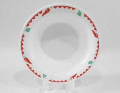 ❤️ NEW Corelle FIESTA 8-oz FLAT RIM CEREAL BOWL Rice Salsa Soup CHILI PEPPERS