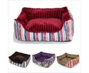 Pet Beds Soft Plush Rectangle Pet Bed