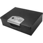 0.63 cu. ft. Black Heavy Duty Portable Steel Safe Digital Keypad Lock Box