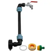 Brass and Plastic IBC Outlet Tap Kit 3/4 for Rainwater For Tank Adapter