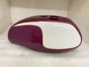Fit For Triumph T140 Aubergine & White Petrol Tank (UK Version) + Cap
