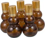LIFKOME 5pcs Roll Essential Oil Roller Bottles Glass Containers for Perfume Travel Cosmetics Ball Glass for Optimal Storage for Parties Work