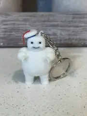 Ghostbusters Keychains Mini Stay Puft Marshmallow Man Figures - Squeeze Reaction