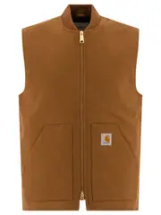 [Carhartt Wip] Carhartt Wip-Vest Jacket With Patch Logo Giacche Marrone-Uomo S Brown