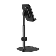 Telescopic Tablet Stand Desktop Phone Holder Support 4-12.9 Inch Device Black