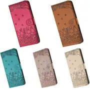 Flip Cat Embossed PU Leather Wallet Stand Cover Case for Google Pixel 7 8 Pro 7A