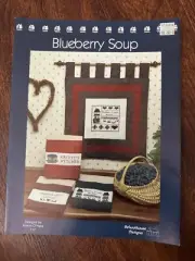 Schoolhouse Designs "Blueberry Soup" Cross Stitch Chart #P107 OOP 1985 O'Hara
