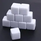10PCS Painting Blank Acrylic Dice Write Counting Dices Graffiti Gammon