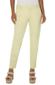Liverpool Lemon Grass Yellow Kelsey Knit Trouser Pants Womens Plus Size 22W NEW