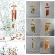 Bamboo Wind Chimes Pendant Balcony Outdoor Yard Garden Home Hanging Gift Decor