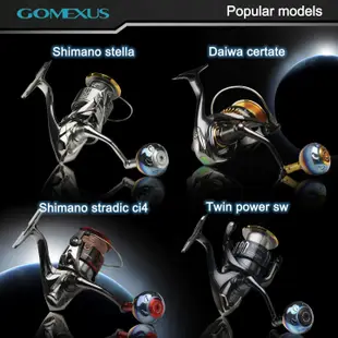 【Gomexus】TA38圓形輕量彩钛合金貢丸握丸可裝Shimano Daiwa 淡海水紡車輪手煞車捲線器釣魚改裝配件