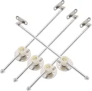 COHEALI 4Pcs Kitchen Cabinet Lid Support Hinges Durable Drop Leaf Damper Base Design for Secure Installation Soft Close Feature for Cabinet Doors
