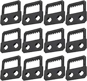 Create idea 50pcs 27mm Album Photo Frame Sawtooth Two Holes Hanger Self Fix Hanger for Photo Frame Photo Display Home Decoration Gallery Display Black