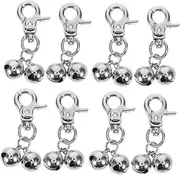 Pet Necklace Bell Dog Charm Bells Dog Collar Bells Cat Bell for Cat Collars DIY Hanging Cat Bell Exquisite Pet Collar Bell Pet Bells Pendant Dog Bells Silver Stainless