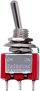 MTS-102 Red Mini Toggle Switch - Pack of 5