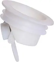 6pcs Bath Filter Bathtub Filter Floor Drain Sewer Anti Odor Floor Drain Backwater Valve Floor Sink Drain Cover Sink Strainer Sink Filter Drain Stopper Drain Valve Deodorant White