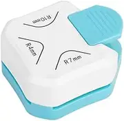 Corner Rounder Paper Punch, 3-in-1 Card Corner Cutter, Round Trimmer (White)