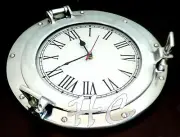 11.5" Ship Porthole Wall Clock Maritime ship's Window Nautical Beach House Decor