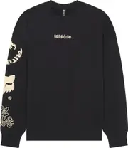 FOX Hello Future Oversized Crew Pullover, black, Size XL for Men