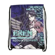 ATTACK ON TITAN ANIME DRAWSTRING BAG BACKBACK - EREN YEAGER SCOUT REGIMENT