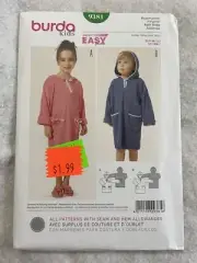 Burda Style Sewing Pattern - 9381 - Bathrobe 18M-7Yr English/Spanish/French