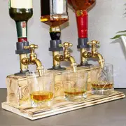 Wine Dispenser Eye-catching Innovative Wood Fathers Day Stable Whiskey Liquor Dispenser for Gifts 3