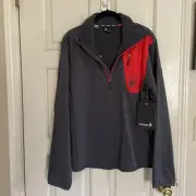 SPYDER BLACK RED QUARTER ZIP PULLOVER SIZE MEDIUM