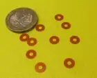 Kapton Polyimide Round Washer, No 2 Screw Size, .250" OD, .005" Thick 20 Pcs