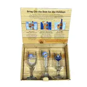 Blue Moon Holiday Glassware Box Set Pilsner, Winter Abbey Ale, Grand Cru Glasses