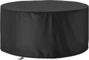 SHINESTAR Fire Pit Cover round 50 In, Outdoor Fire Pit Cover for 44-50 Inches Fi