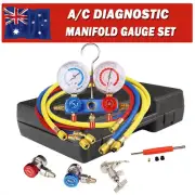 Car HVAC Gauges with Hoses AC Manifold Gauge Sets R134A R12 R22 R502 Refrigerant