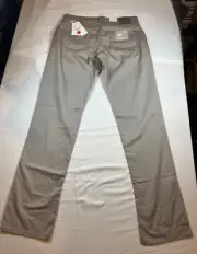 33x33 $198 Brand New BRAX Casual Pants ULTRALIGHT Men Cadiz Straight Fit Khaki