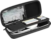 ProCase Stethoscope Hard Carrying Case, Shockproof Travel Storage Bag for 3M Littmann/Omron/ADC/Dixie EMS Stethoscope, with Extra Mesh Pockets for Small Accessories [Device NOT Included] -Black