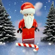 NEW LEGO 21351 Tim Burton's Nightmare Before Christmas SANTA MINIFIG Candy Cane