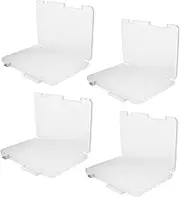 MOBUTOFU Ganize Your Desk 4pcs A5 Storage Boxes Lids for Office School and Home