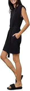 [Velvet by Graham & Spencer] Womens Jenna Crewneck Shoulder Pads Shirtdress