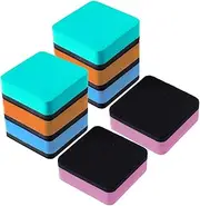BEZANU Mini Dry Erase Erasers, 8 PCS Magnetic Whiteboard Dry Erase for Classroom, School, Home and Office (5 X 5cm)