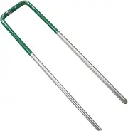 Artificial Grass Nails 100pcs U-Shaped Weed Control Membrane Tent Pegs, Synthetic Lawn Weed mat Turf Fastening, Garden Landscape Staples Fake Grass Pins, Turf Stakes for Weed Control Films and Mats