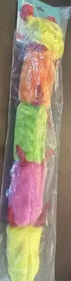 Zippy Paws Long Caterpillar 6 Squeakers Plush No Stuffing Dog Toy - Large 28”