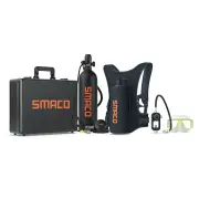 [US Direct] SMACO S700 PRO 2L Scuba Tank Black Underwater Diving Respirator 25-30mins Using Time Portable Scuba Diving T